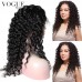 7A Grade Human Virgin Hair Full Lace Wig Deep Wave Curly For Black Women